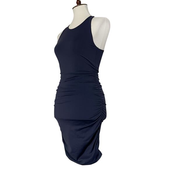Aritzia Babaton Contour Women's‎ Ruched Racer Sleeveless Mini Dress Size S - Picture 6 of 11